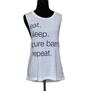 Bella Canvas Pure Bare white tank top size Small